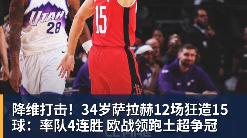 降维打击！34岁萨拉赫12场狂造15球：率队4连胜 欧战领跑土超争冠